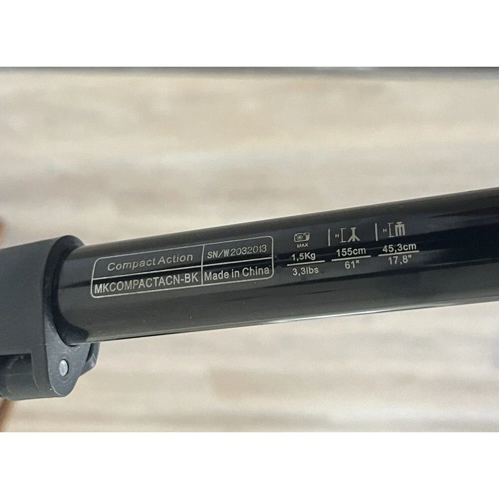 Manfrotto MKCOMPACTACN-BK Compact Action Aluminium Tripod with Hybrid Head